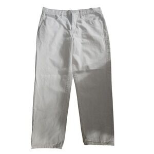 J.Crew Slouchy Boyfriend Jeans Womens 31 White Relaxed Straight Leg Denim Pants